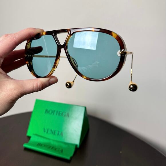 Bottega Veneta Drop Aviator Sunglasses - 63mm - Picture 5 of 11